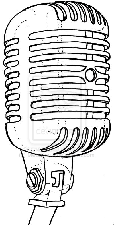 Retro Microphone Tattoo Old School Microphone, Mic Tattoo, Microphone Drawing, Microphone Tattoo, Old School Ink, Meaning Tattoos, Drawing Designs, Tattoo Old School, Old School Music