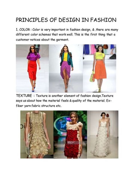 Elements Of Design Color, Elements And Principles, 5 Elements, Outfit Collage, Principles Of Design, Dress Sketches, Article Design, Elements Of Design, Fashion Images