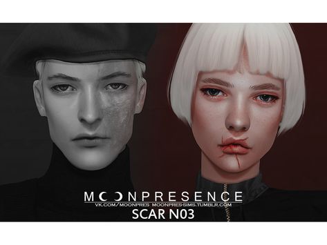 Moon Presence's Scar N03 Sims 4 Scars Cc, Sims Eyebrows, Moon Presence, Scar Makeup, Sims 4 Tattoos, Acne Face, Skin Details, Sims 4 Cc Skin, Sims 4 Cc Packs