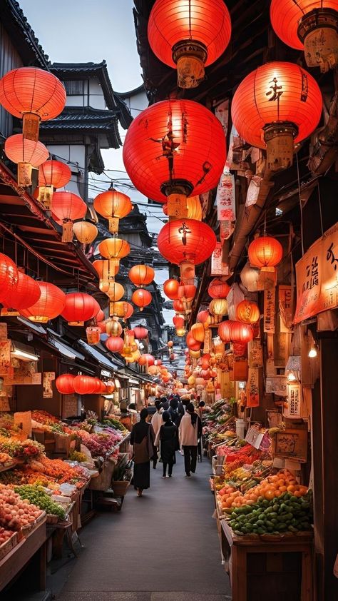 Chinese Culture Art, Japanese Countryside, Winter Market, Street Festival, Aesthetic Japan, Nice Place, Kyushu, Japanese Architecture, Vacation Pictures