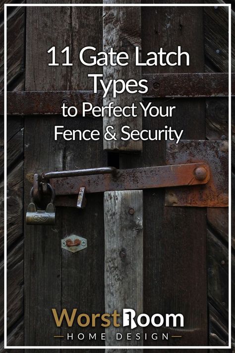 gate latch types Wood Gate Latch Ideas, Metal Security Gate, Gate Closures Ideas, Gate Lock Ideas Metal Outdoor, Fence Gate Latch Ideas, Barn Door Latches, Gate Locks Outdoor Diy, Garden Gate Latch Ideas, Farm Gate Latch Ideas Diy