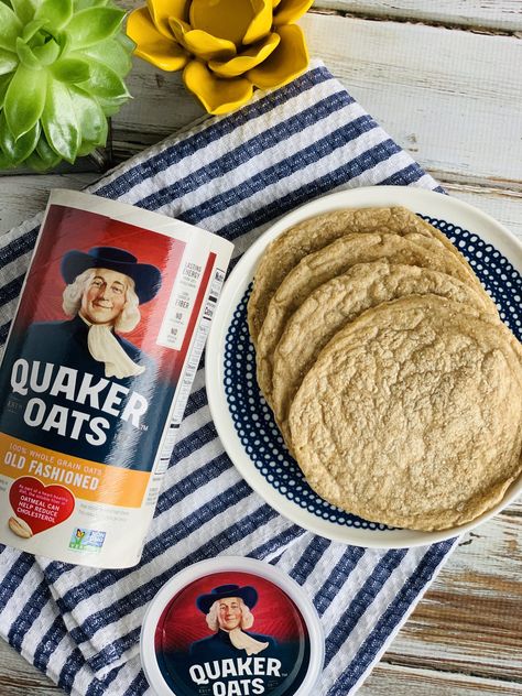 Oat Wraps, Recipes 3 Ingredients, Quaker Oats Recipes, Oat Flour Recipes, Honey Dessert, Pain Sans Gluten, Breakfast Wraps, Sans Gluten Sans Lactose, Oats Quaker