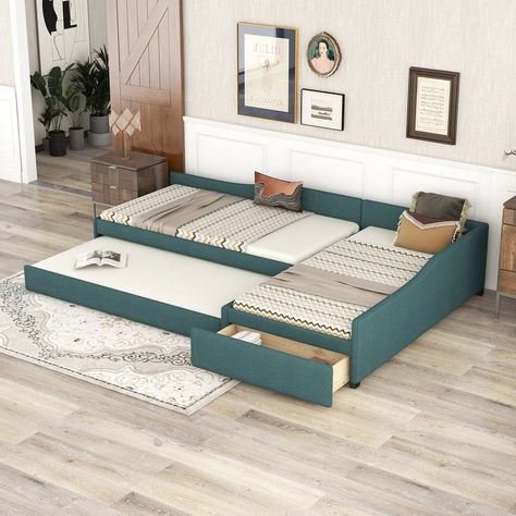 Platform Daybed, L Shaped Sofa Bed, Twin Size Daybed, Upholstered Sofa Bed, Wooden Daybed, Twin Daybed With Trundle, Sofa Bed Frame, Twin Trundle Bed, Bed In Corner