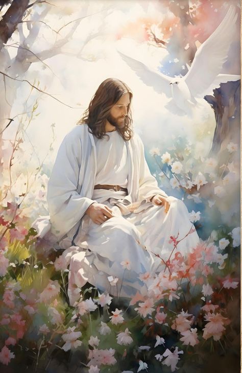 Lds Pictures Of Jesus Christ Art, Jesus On The Cross Painting, Jesus Pulling Out Of Water, Jesus Hugging Blonde Girl, Jesus Walking On Water Painting, Jesus Christ Portrait, Jesus Poster, Jesus Wall Art, Jesus Christ Painting