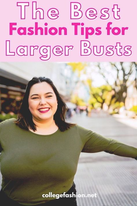 Heavy Bust Outfit, Larger Bust Outfits, Dresses For Big Bust, Big Bust Fashion, Big Stomach, Flattering Outfits, Flattering Tops, Men Streetwear, Big Bust