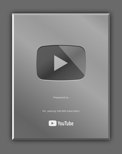 You Tube Play Button, Silver Button Youtube, Youtube Silver Play Button Vision Board, 100k Play Button, Youtube Silver Button, Youtube Silver Play Button, Silver Play Button, Youtube Button, Youtube Play Button