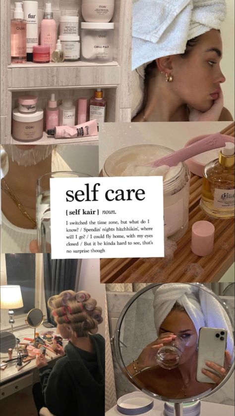 Selfcare Wallpaper Aesthetic, Selfcare Pictures, Self Care Aesthetic Wallpaper, Makeup Vision Board, Self Care Wallpaper Aesthetic, Selfcare Wallpaper, Self Improvement Aesthetic, Skincare Wallpaper, Clean Girl Wallpaper