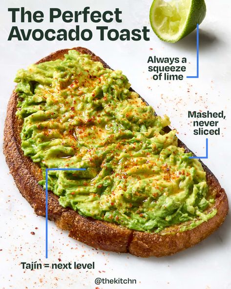 Avocado Meals, Best Avocado Toast Recipe, Avocado Brunch, Best Avocado Toast, Tajin Recipes, Toast Recipe Breakfast, Fruit Kebabs, Avocado Toast Recipe, Cuban Food