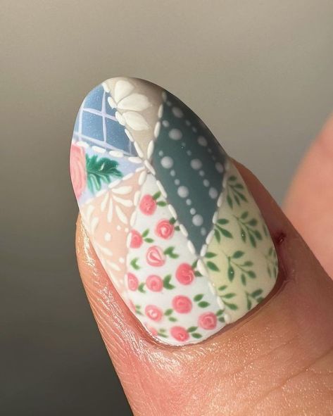 Quilted Nails, Just Go For It, Summery Nails, Really Cute Nails, Cute Gel Nails, Nail Patterns, The Aftermath, Bees Knees, Dream Nails