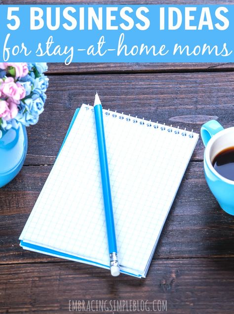 Do you have the desire to create a business of your own to channel your creativity into and earn an income from? Don't miss these 5 fantastic home business ideas for stay-at-home moms that require zero experience. Click to learn how to start your own business and earn an income while getting to be a stay-at-home mom! Home Business Ideas, Create A Business, Stay At Home Moms, Start Your Own Business, Busy At Work, Stay At Home Mom, Creating A Business, Your Own Business, Small Business Ideas