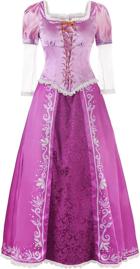 Amazon.com: JerrisApparel Women’s Princess Costumes Princess Dress Cosplay Dress up : Clothing, Shoes & Jewelry Adult Princess Costume, Theme Party Costume, Disney Skirt, Rapunzel Costume, Rapunzel Dress, Cinderella Costume, Carnival Halloween, Princess Cosplay, Disney Princess Dresses