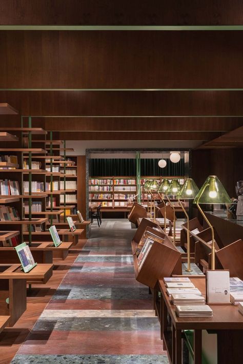 Stone Doorway, Glass Bookshelves, Literary Travel, Metal Columns, Old Libraries, Book Bar, Book Cafe, Function Room, Architecture Magazines