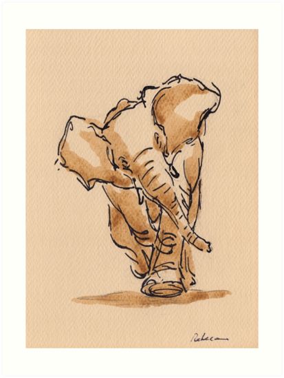 Aesthetic Elephant Drawing, Sketch Of An Elephant, Sketch Elephant, Watercolor Elephant Simple, Elephant Art Drawing, Elephant Biro Drawing, Elephant Drawings, Elephant Sketch, Majestic Elephant