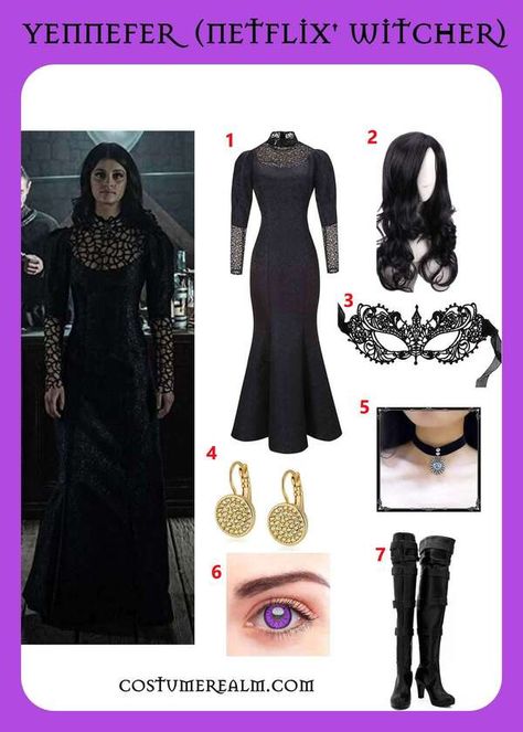 Yennefer Costume, Witcher Yennefer, Yennefer Witcher, Yennefer Cosplay, Group Costume Ideas, Costume Guide, New Halloween Costumes, Diy Costumes Women, Yennefer Of Vengerberg