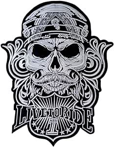 Harley Skull, Skull Patches, Biker Vest Patches, Skull Bandana, Vest Patches, Custom Patch, Skull Patch, Patch Embroidery, Motorcycle Vest