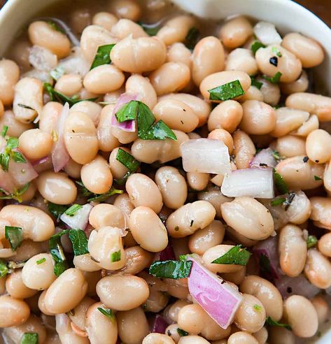 Reverse Your Fatty Liver Quick White Bean Salad - Reverse Your Fatty Liver Recipes Liver Healthy Foods, Liver Diet Recipes, Healthy Liver Diet, Liver Recipes, White Bean Salad, Liver Diet, Northern Beans, Great Northern Beans, Healthy Liver