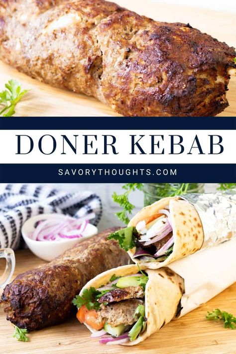 Turkish Doner Kebab Donner Kebab Recipe Lamb, Lamb Doner Kebab Recipe, Doner Kebab Spices, German Doner Kebab Recipe, Donar Kebab Recipe, Doner Kebab Aesthetic, Donner Kebab Recipe, German Doner Kebab, Donor Kebab Recipe