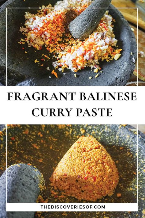 Balinese curry paste I Balinese food I Balinese recipes I Indonesian food #curries #indonesianfood #dinner #recipes Balinese Recipes, Balinese Recipe, Balinese Food, Bali Food, Korean Fried Chicken, Indonesian Cuisine, Curry Paste, Indonesian Food, Curries