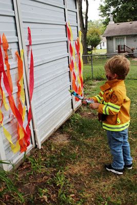 Fire Truck Birthday Decorations, Fire Truck Birthday Theme, Firehouse Birthday Party Ideas, Firetruck Birthday Party Activities, Fire Fighter Party, Fire Truck Birthday Party, Fire Truck 2nd Birthday, Ambulance Party, Ambulance Birthday Party