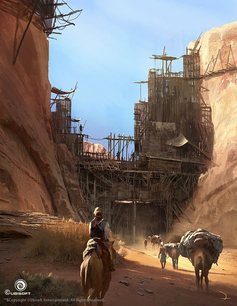 ArtStation - Assassin's Creed Origins, Martin Deschambault Martin Deschambault, Assassins Creed Origins, Dark Sun, Assassin Creed, Arte Cyberpunk, Fantasy City, Fantasy Setting, Fantasy Places, Black Flag