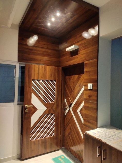 Safety Door Design, Modern Home Entrance, Door Design Entrance, Wardrobe Designs For Bedroom, Entry Door Designs, Sliding Door Wardrobe Designs, House Main Door, House Front Door Design, House Main Door Design