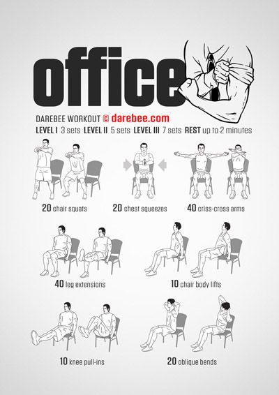 Visual Workouts Office Chair Workout, Office Exercises, Hero Workouts, Chair Workout, Office Workout, Desk Workout, Office Time, Muscle Abdominal, Fitness Challenges