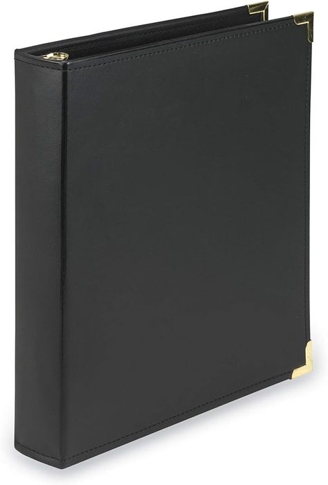 Amazon.com : Samsill Classic Collection Executive Presentation 3 Ring Binder/Portfolio Binder, 1.5 Inch Binder, Brass Round Ring (Holds 325 Sheets), Black : Office Products Executive Presentation, Binder Portfolio, Portfolio Binder, Black Office, 3 Ring Binder, 3 Ring Binders, Round Rings, Office Products, Ring Binder