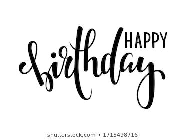 Birthday Calligraphy, Happy Birthday Calligraphy, Hand Drawn Calligraphy, Happy 15th Birthday, Hbd Quotes, Happy Birthday Png, Happy Birthday Text, Happy Birthday Template, Birthday Text