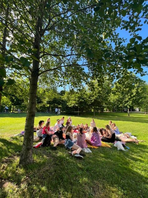 Big Picnic Party, Summer Park Aesthetic, Park With Friends Aesthetic, Park Summer Aesthetic, Becca Core, Summer In The Park, Outing Ideas, Spring Recruitment, Park Picnic