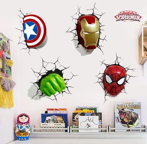 Captain America Breaking Through Wall Sticker Children Boys Wall Decals Peel and Stickers for Walls Bedroom Living Room Home Décor(15.7X23.7) Inch Superhero Wall Stickers, Boys Room Mural, Avengers Room, Wall Stickers For Kids, Living Room Playroom, Superhero Wall, Diy Wall Stickers, Stickers For Kids, Kids Bedding Sets