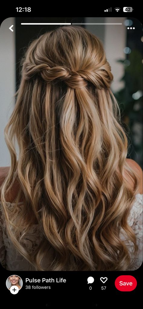 Maid Of Honor Hair Half Up Half Down, Fall Bridesmaid Hairstyles Half Up, Bridesmaids Hairstyles Half Up, Half Up Half Down Hair Bridesmaid Medium, Half Up Half Down Braided Wedding Hair, Bridesmaid Hairstyles Half Up Half Down Braid, Half Up Bridesmaid Hair, Done Face, Face Framing Pieces