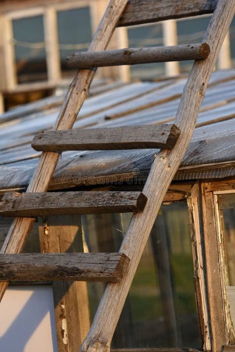 An old wooden staircase tilted onto the barn. Wooden stairs in the village stock photos Wooden Staircases, Wooden Stairs, Nature Images, Entrance, Stairs, Stock Images, Stock Photos, Wood