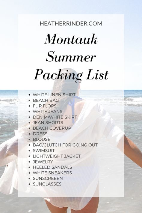 What to bring on a summer vacation to Montauk. Outfit ideas and what to pack., Montauk New York, Things to do in Montauk, Montauk Style, Montauk outfit, Montauk summer, Montauk Long Island, Montauk Style Fashion, Montauk Outfit Summer, Montauk Outfit, Montauk Aesthetic, Montauk Style, Summer Packing List, Montauk Long Island, Coastal Clothing, York Things To Do