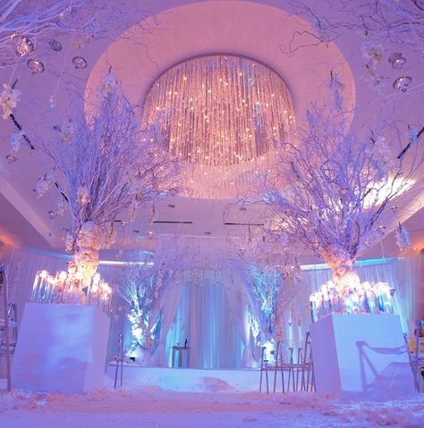 Winter Wonderland Ceremony, Pink Winter Wonderland Quinceanera Theme, Winter Themed Quinceanera, Winter Wonderland Quince, Winter Wonderland Dress, Winter Themed Wedding, Ideas For Wedding Ceremony, Winter Wonderland Wedding Theme, Wonderland Wedding Theme