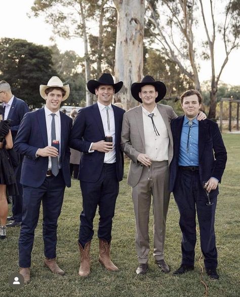 Western Semi Formal Attire Men, Western Formal Outfits Men, Cowboy Wedding Outfit For Men, Formal Western Wear For Men, Western Speakeasy, Cowboy Wedding Guest Outfit, Country Cocktail Attire, Cowboy Cocktail Attire, Groom Rehearsal Dinner Outfit