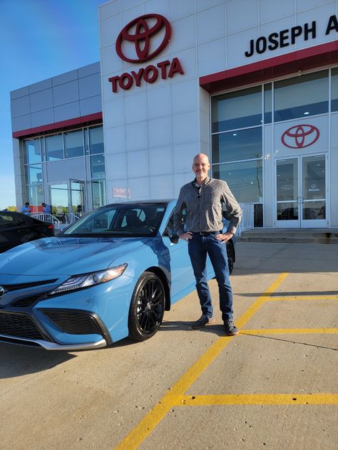 Time to show off Mr. Craig Mayer and his Brand new Calvary Blue Camry XSE 2023! 💙 Great features include: Panoramic Glass Roof, Black Enamel Wheels and Sun Roof- 19". 🤩 Looking sharp! #EddyGaleraCares #LetsGoPlaces #ToyotaCare #Toyota 2023 Toyota Camry Xse, Toyota Camry Xse, Camry Xse, Sun Roof, Glass Roof, Toyota Camry, Black Enamel, Show Off, Roof