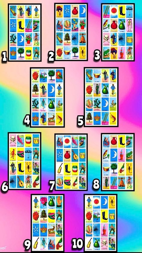 Loteria Cards Ideas, Loteria Boards, Loteria Cards, Tupperware, Pastel, Gifts, Quick Saves