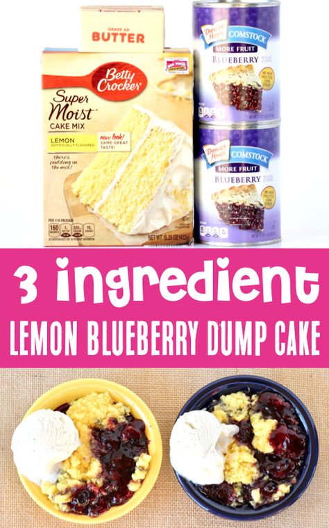 Lemon Blueberry Crockpot Dump Cake, Blueberry Cheesecake Dump Cake, Crockpot Baking, Lemon Cake Mix Recipes, Lemon Blueberry Dump Cake, Crockpot Cakes, Lemon Cream Cheese Dump Cake, Cheesecake Dump Cake, Blueberry Dump Cake