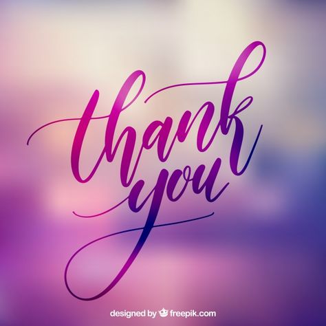 Thank you lettering with blurred background Vector | Free Download Thank You Gifs, Thank You Wallpaper, Thank You For Birthday Wishes, Thank You Pictures, Thank You Wishes, Thank You Images, Cute Thank You Cards, Thank You Quotes, Strong Words