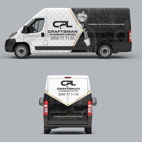 Vehicle Signage Vans, Work Van Wrap Design, Van Graphics Ideas, Van Wrap Design Ideas, Luxury Signage, Vans Car, Vehicle Graphics Branding, Van Signwriting, Truck Wraps Graphics