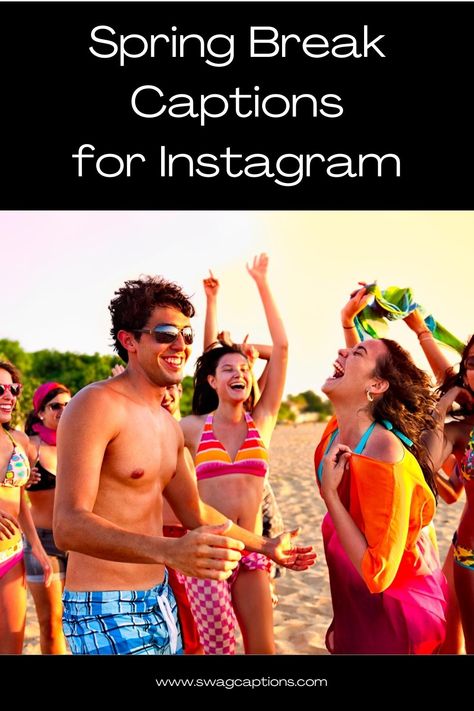 Celebrate your Spring Break with the perfect captions for your Instagram posts! From sunny beach days to exciting adventures, these captivating captions will capture the spirit of your Spring Break. Share your fun-filled moments, beach vibes, and unforgettable memories with these Spring Break-inspired captions that will make your followers wish they were right there with you. #SpringBreakAdventures #BeachVibes #SunshineAndSmiles #FunInTheSun #SpringBreakMemories #VacationMode #AdventureTime Spring Break Captions, Beach Instagram Captions, Spring Break Pictures, Beach Captions, Caption For Girls, Alcohol Quotes, Spring Break Vacations, Perfect Captions, Spring Breakers