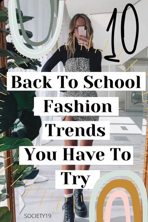 10 Back To School Fashion Trends You Have To Try Back To School 2024 Trends, Throwback Party, School Trends, School Outfits Highschool, High School Fashion, Highschool Freshman, Back To School Fashion, Chic Winter Outfits, School Inspiration