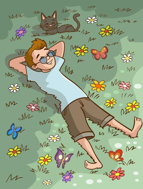 young man relax on the grass cartoon vector Relax Cartoon, Cartoon Grass, Vector Cityscape, Wedding People, Vector Cartoon, Cityscape Photos, Logo Banners, Nature Backgrounds, Heart With Arrow