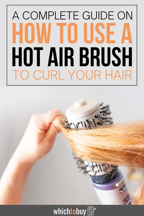 How To Style Curtain Bangs With Hot Air Brush, How To Style Hair With Hot Air Brush, Hot Hair Brush Tutorial, Blow Drying Hair With Round Brush, How To Use Hot Air Brush Tutorials, How To Use A Heated Styling Brush, How To Curl Hair With Hot Air Brush, Hot Air Brush Styles, How To Use A Hot Air Brush