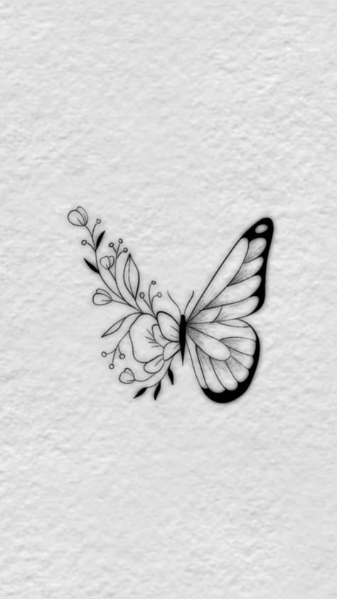 Butterfly Tattoos On Arm, Cute Simple Tattoos, Ankle Tattoos For Women, Hand And Finger Tattoos, Small Butterfly Tattoo, Small Pretty Tattoos, Cute Small Tattoos, Small Hand Tattoos, Cute Tattoos For Women