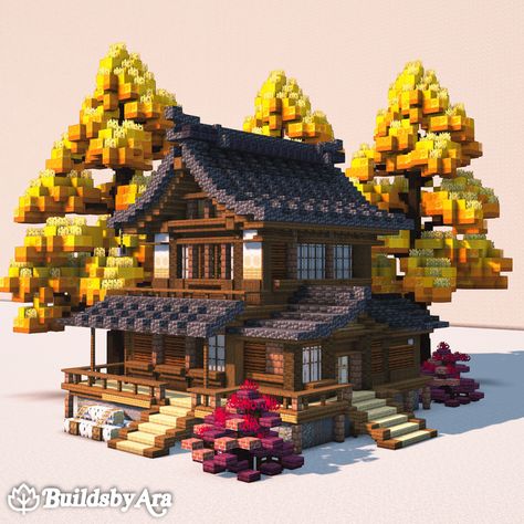 A cozy traditional Japanese home with a full interior! Now available on my Patreon as a Tier 1 Build Tiny Cabin Minecraft, Japanese Mountain House Minecraft, Japanese Bathhouse Minecraft, Minecraft Simple Japanese House, Japanese Style Mc House, Minecraft Japanese Roof Tutorial, Japanese Home Minecraft, Japanese Style House Minecraft, Chinese Minecraft Builds