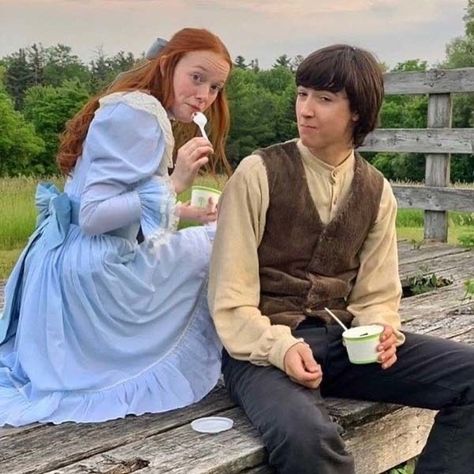 Aymeric Jett Montaz, Amybeth Mcnulty, Film Netflix, Anne White, Gilbert And Anne, Gilbert Blythe, Casting Pics, Anne Shirley, Anne With An E