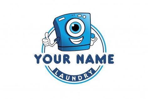 Laundry logo design | Premium Vector #Freepik #vector #logo #business #design #line Laundry Logo Design, Logo Laundry, Laundry Door, Laundry Logo, Blue Marble Wallpaper, Laundry Icons, Laundry Doors, Learning Logo, Laundry Shop