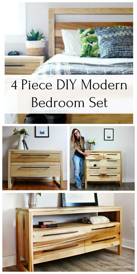 Matching Bedroom Set, Bedroom Layout Design, Bedroom Layout, Rack Tv, Diy Furniture Bedroom, Wood Furniture Diy, Diy Home Furniture, Bedroom Layouts, Diy Furniture Projects