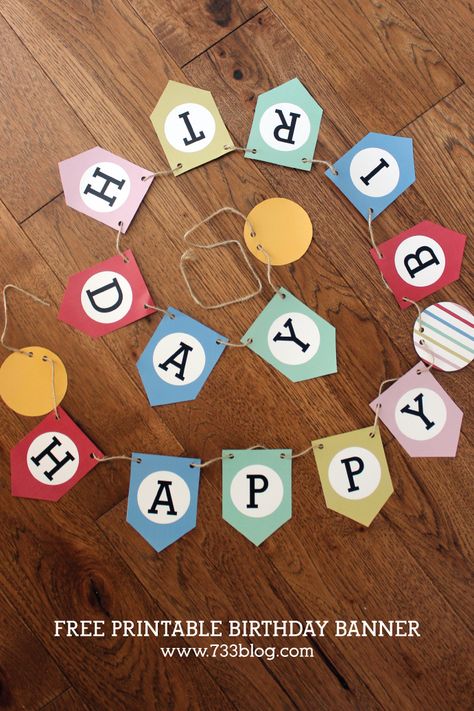 Free Printable Birthday Banner for all ages! Birthday Bunting Printable Free, Birthday Free Printables, Free Printable Birthday Banner, Happy Birthday Banner Printable Free, Free Birthday Banner, Happy Birthday Banner Printable, Printable Birthday Banner, Diy Birthday Banner, Happy Birthday Cards Printable